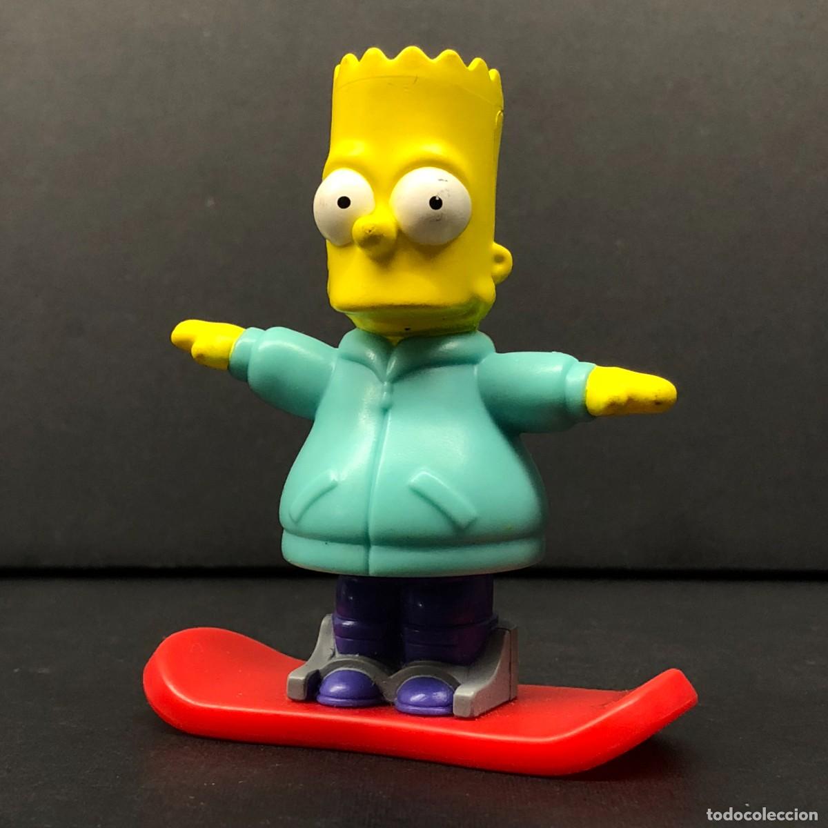 Figuras de goma y PVC: FIGURA DE PVC - BART SIMPSON EN SNOWBOARD - LOS SIMPSON - BURGER KING - 8 X 7 CM / 80
