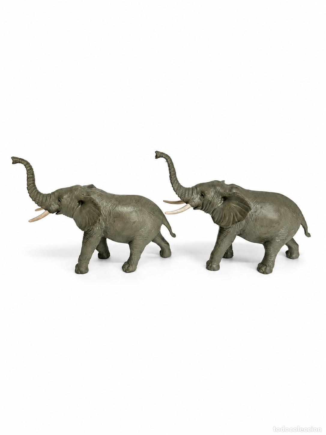 Figuras de goma y PVC: Pareja de Figuras PVC - Elefantes - Marca Triple A