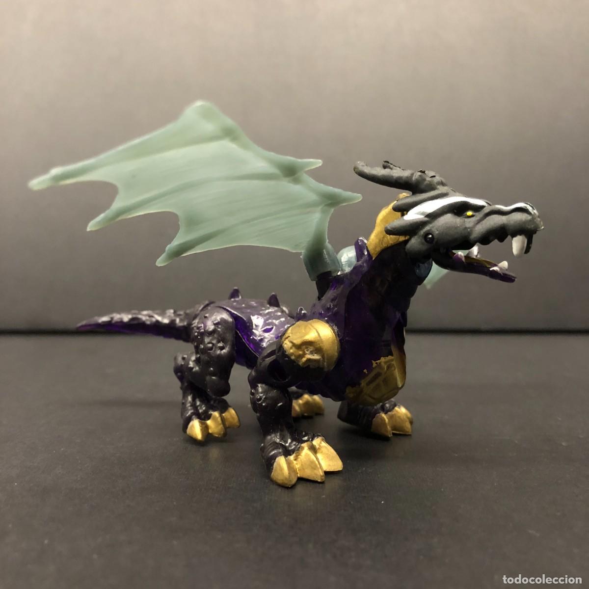 Figuras de goma y PVC: FIGURA DE PVC - PLASMA DRAGONS - MEGA BLOKS - 6 X 11 CM / 110