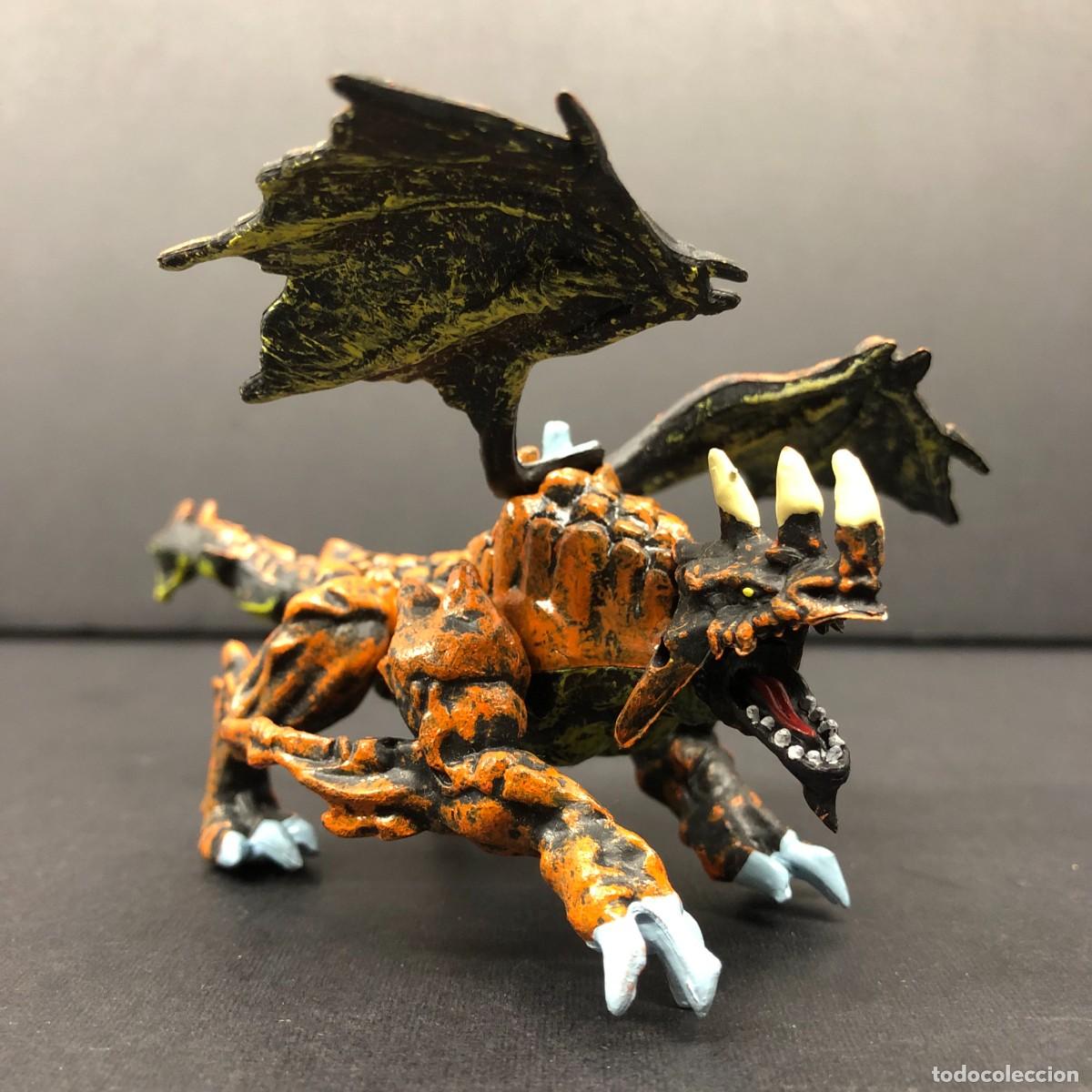 Figuras de goma y PVC: FIGURA DE PVC - PLASMA DRAGONS - MEGA BLOKS - 7 X 7 CM / 114