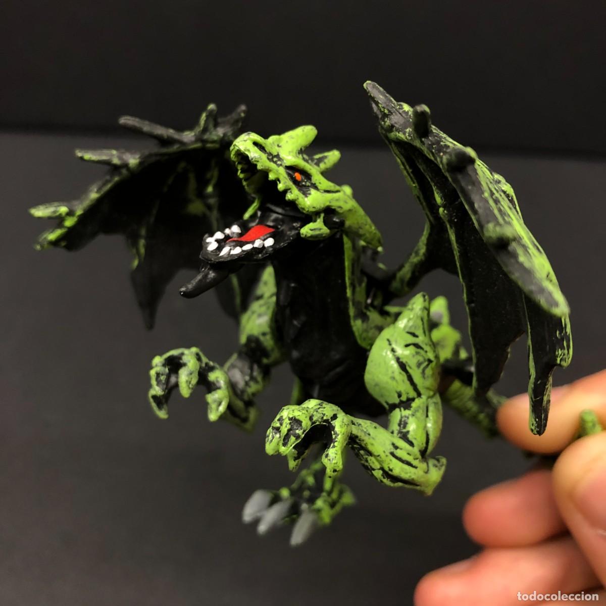 Figuras de goma y PVC: FIGURA DE PVC - PLASMA DRAGONS - MEGA BLOKS - 6 X 8 CM / 121