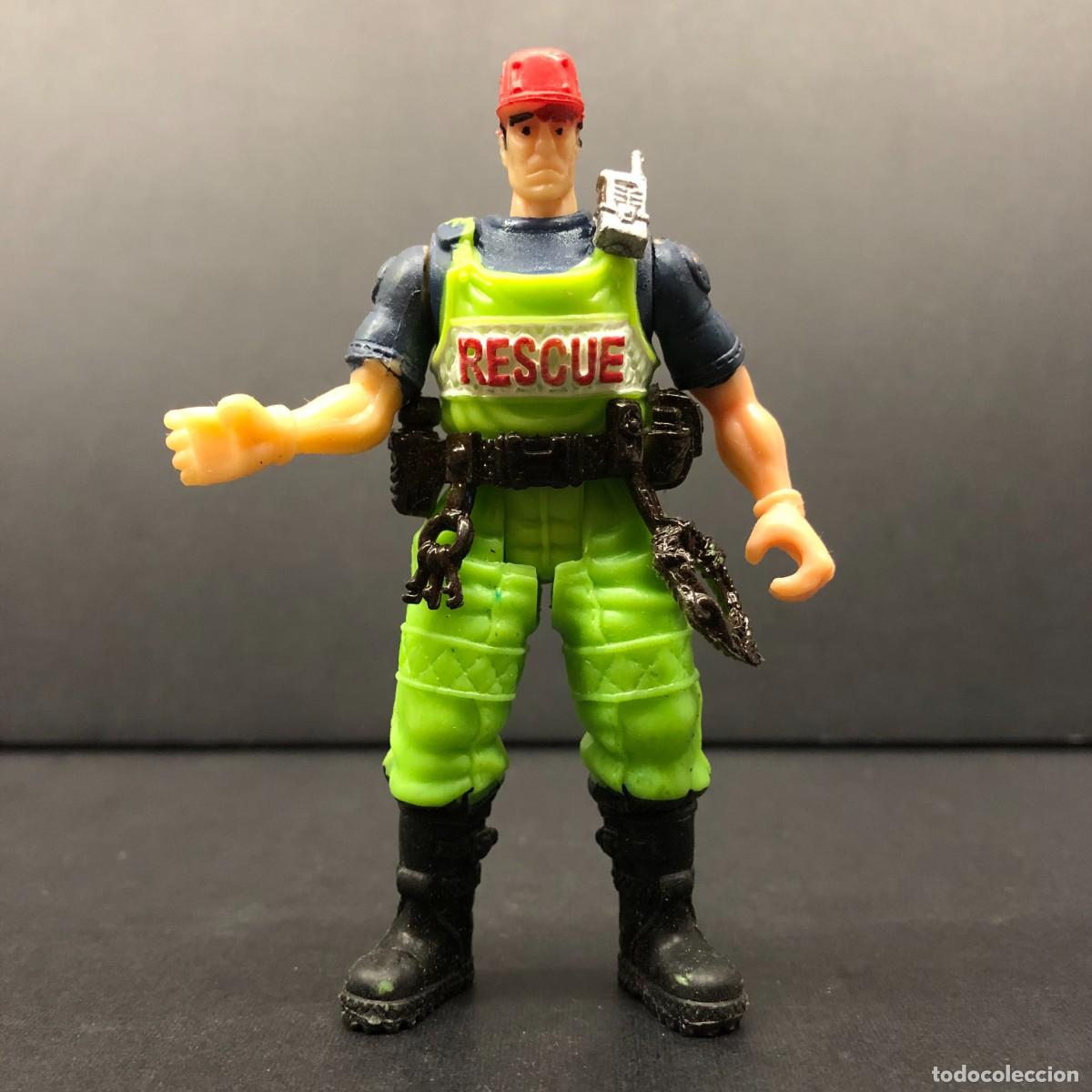 Figuras de goma y PVC: FIGURA DE ACCION - AGENTE DE RESCATE - CHAP MEI - DINO VALLEY - 9,5 X 6 CM / 138