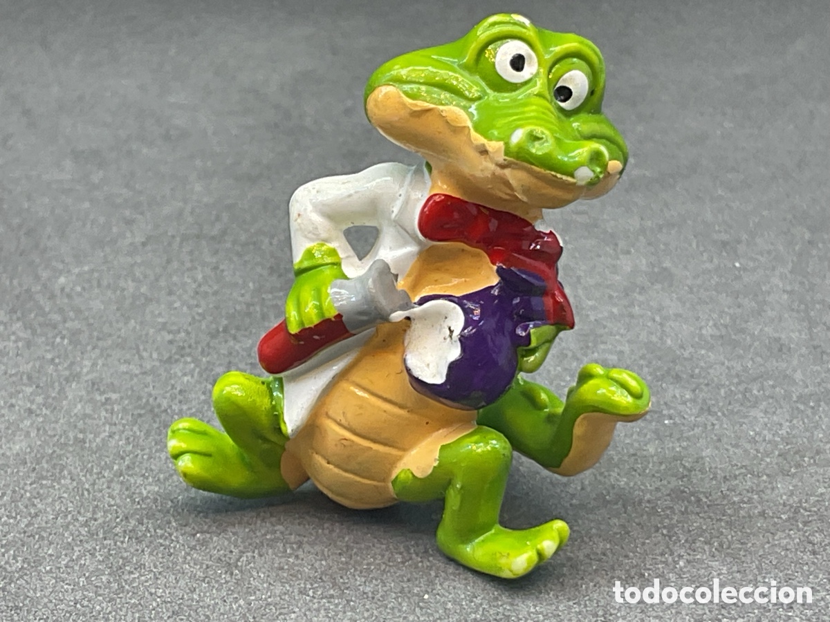 Figuras de goma Kinder: Figurita Kinder de la Colecci&oacute;n La Escuela de Cocodrilos . A&ntilde;os 90