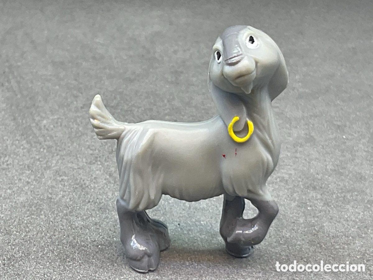 Figuras de goma y PVC: Figurita en Pl&aacute;stico de Djali. La Cabra Mascota de Esmeralda. El Jorobado de Notre Dame. 35 mm