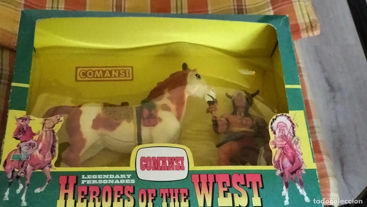 Figuras de goma y PVC: ANTIGUA CAJA COMANSI HEROES OF THE WEST