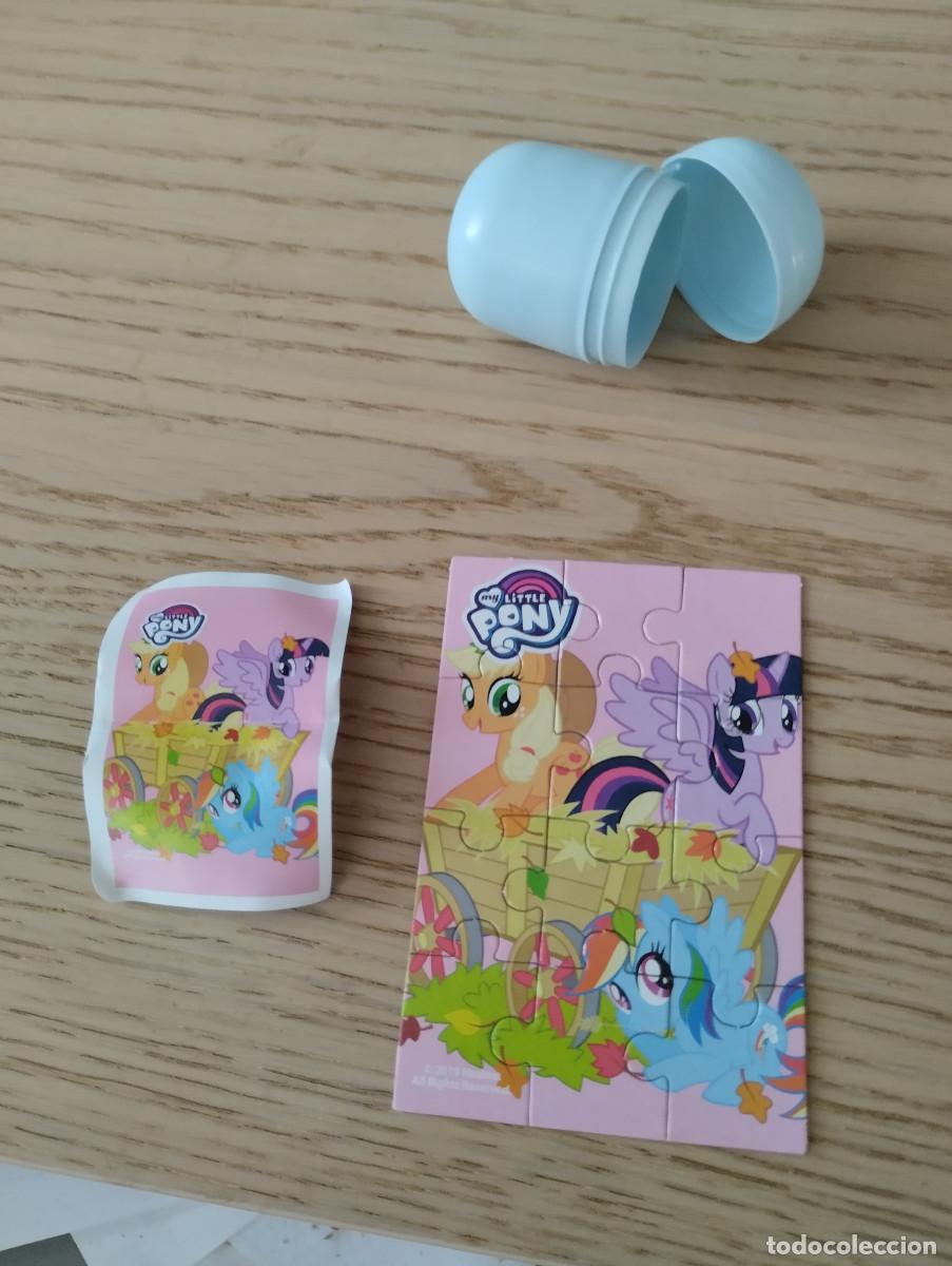 Figuras de goma Kinder: mini puzzle de my little pony de los huevos kinder