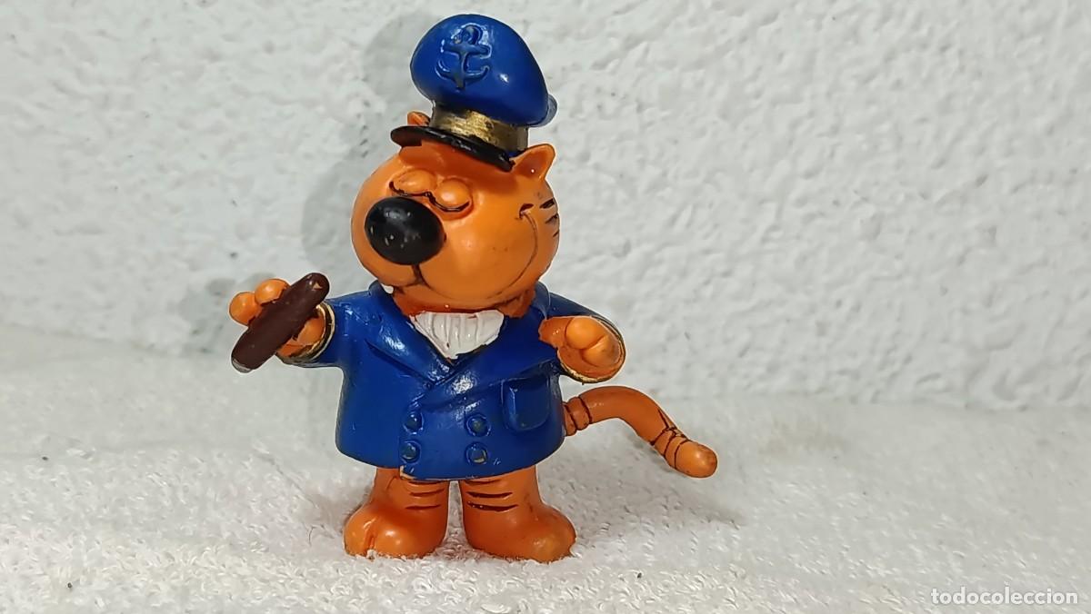 Figuras de goma y PVC: COMICS SPAIN : ANTIGUA FIGURA DE GOMA DEL GATO ISIDORO CAPITAN BARCO MARINO MARINERO A&Ntilde;OS 80