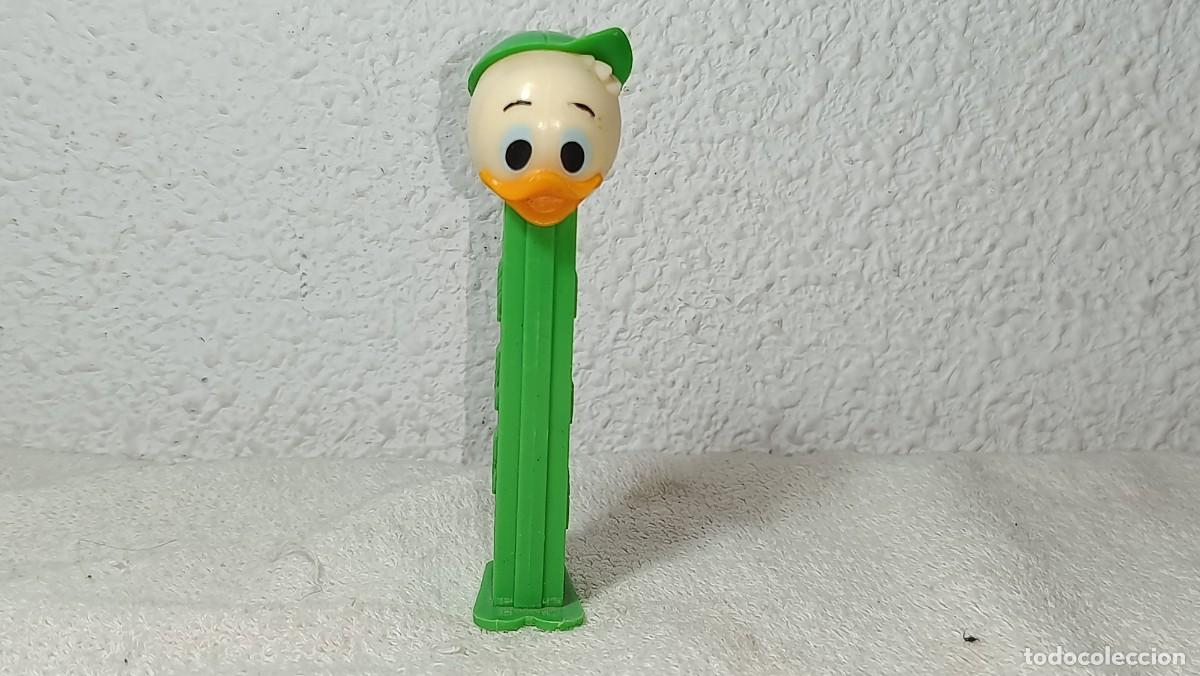 Figuras de goma y PVC dispensador PEZ: ANTIGUO DISPENSADOR DE CARAMELOS PEZ JAIMITO SOBRINO DEL PATO DONALD MADE IN AUSTRIA A&Ntilde;OS 80