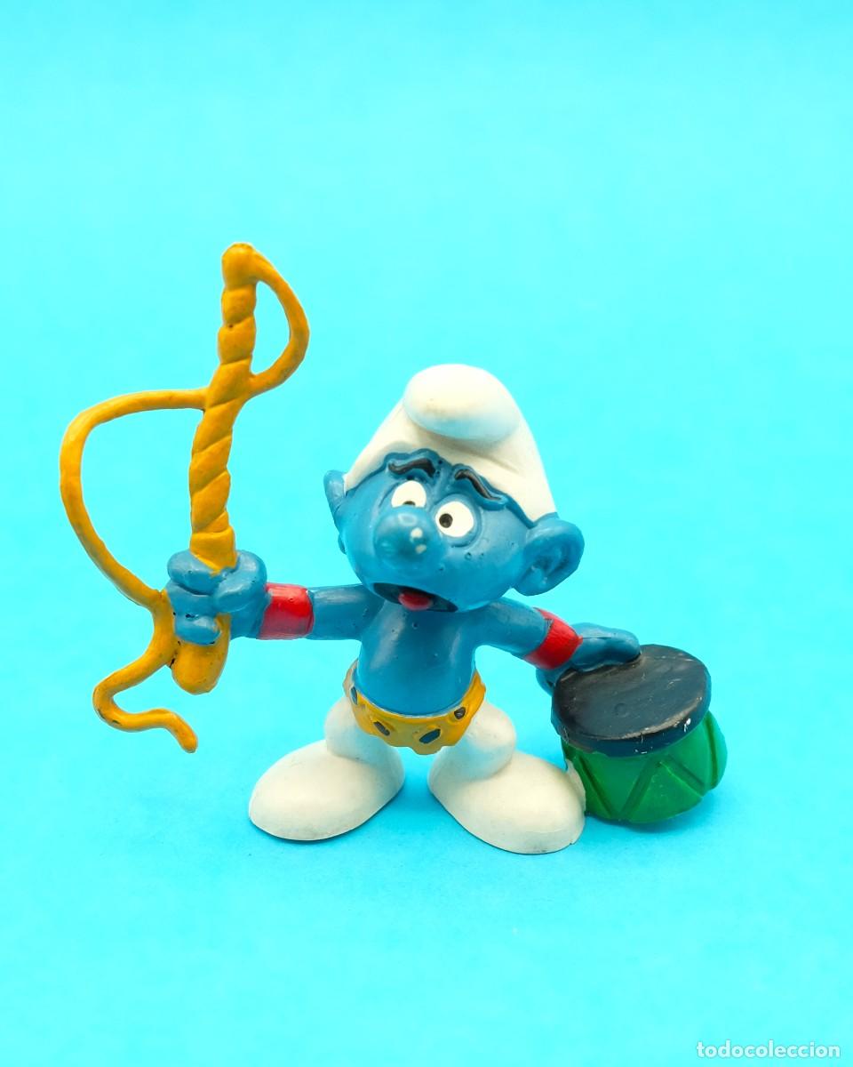 Figuras de goma y PVC: Figura PVC Pitufo Domador de Circo