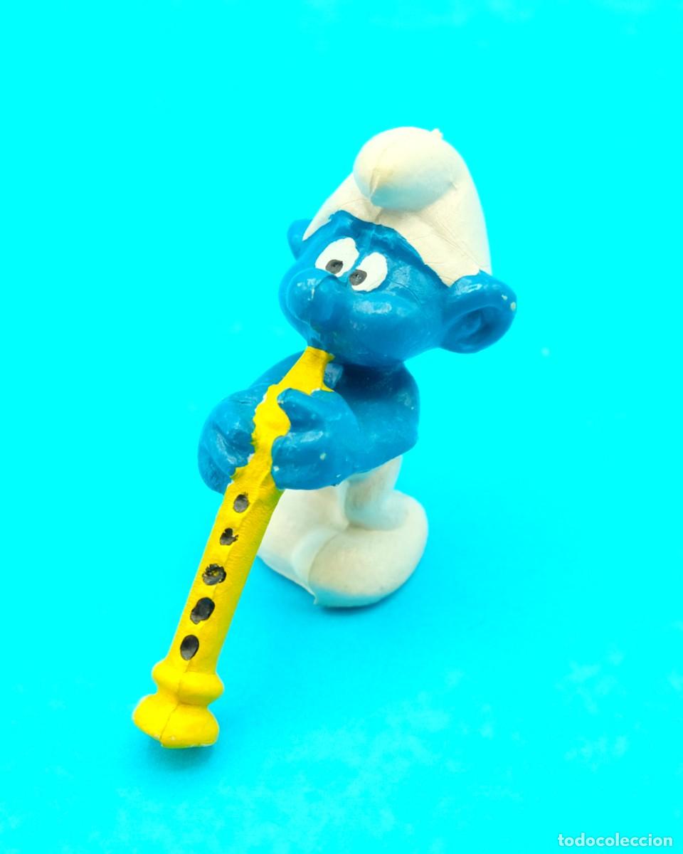 Figuras de goma y PVC: Figura PVC Pitufo Flautista bootleg