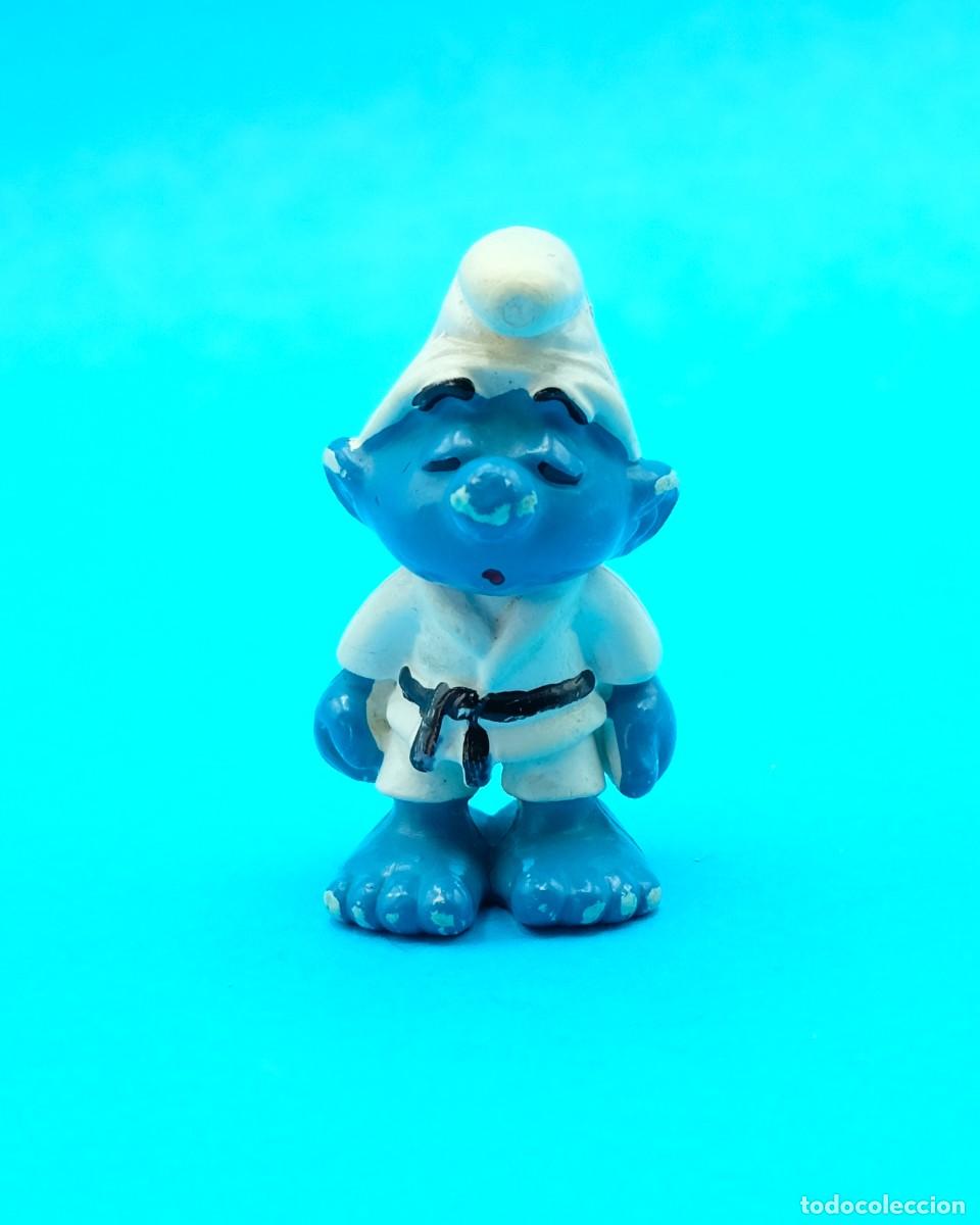 Figuras de goma y PVC: Figura PVC Pitufo Judo Bootleg