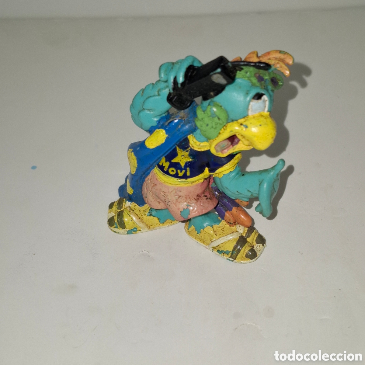 Figuras de goma y PVC: FIGURA DE PVC MASCOTA DE MOVISTAR A&Ntilde;OS 90 LORO