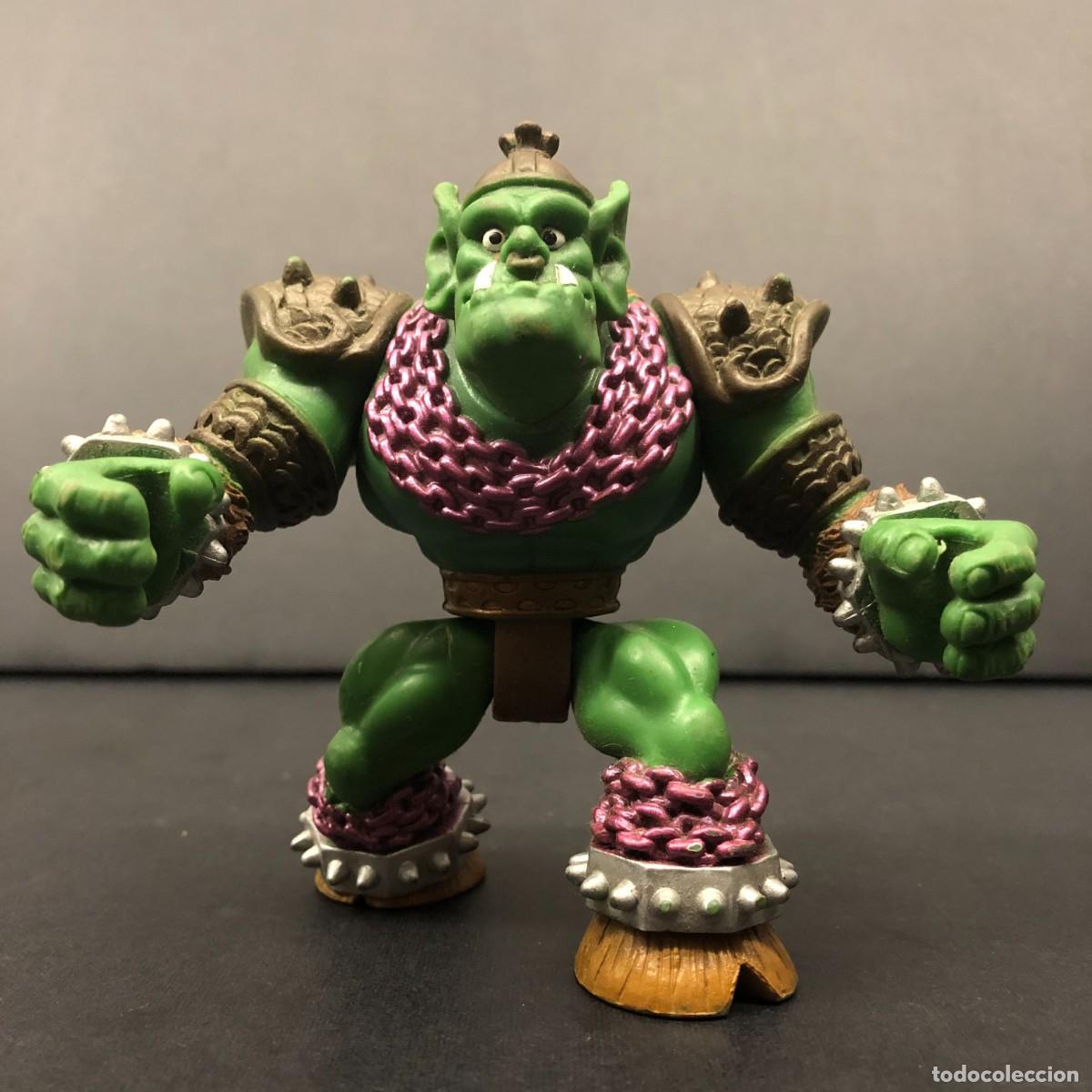 Figuras de goma y PVC: FIGURA DE ACCION - ORCO GUERRERO - OGRO - TROLL - FANTASIA - 10 X 10 CM / 164