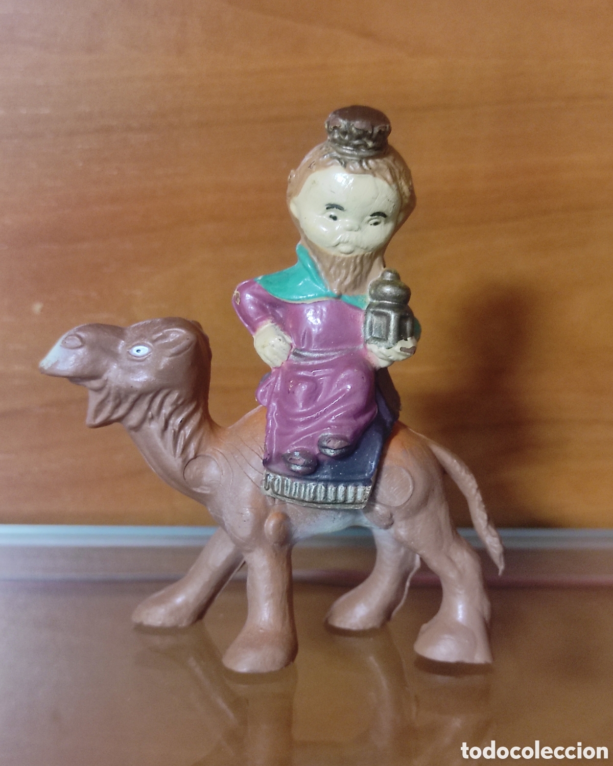 Figuras de goma y PVC: FIGURA DE BEL&Eacute;N NAVIDAD - REY GASPAR - DISE&Ntilde;O CLASICO DE MARCAS COMO PECH/VIDAL/FERRANDIZ - A&Ntilde;OS 70