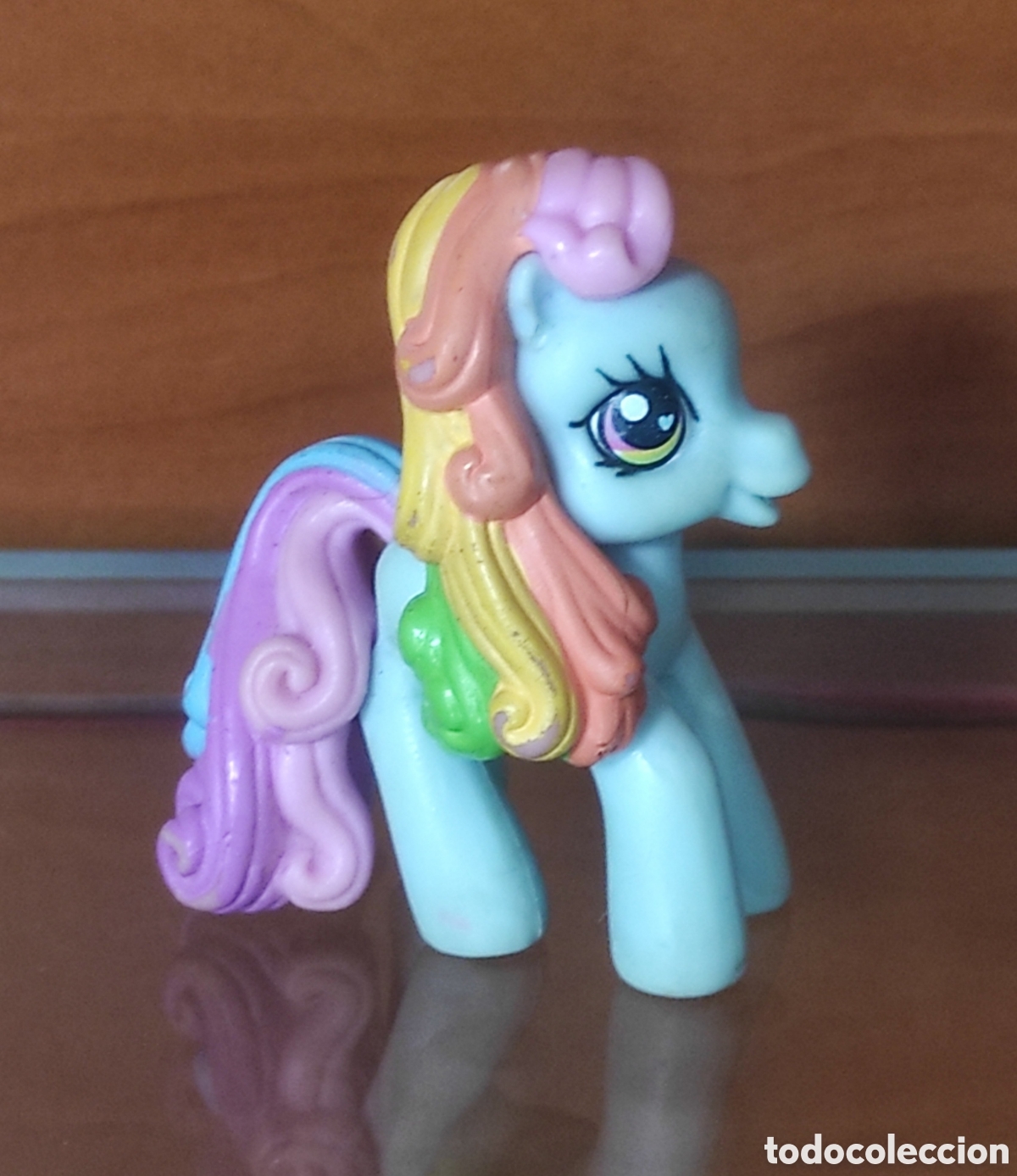 Figuras de goma y PVC: MY LITTLE PONY - RAINBOW DASH - COLECCI&Oacute;N PONYVILLE - A&Ntilde;O 2006