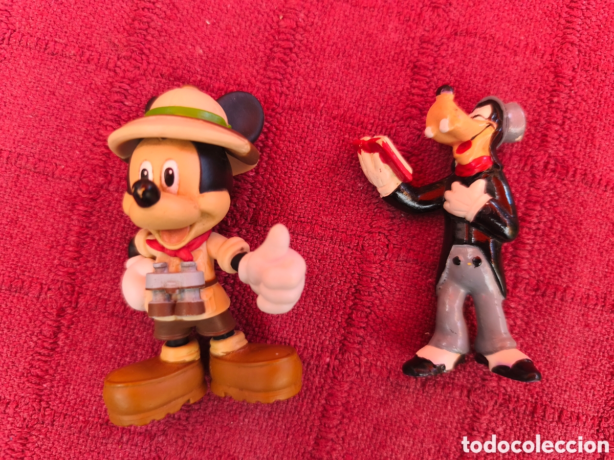 Figuras de goma y PVC: FIGURA FIGURAS MICKEY MAHOU Y GOOFY WAL DISNEY BULLILAND DISNEY