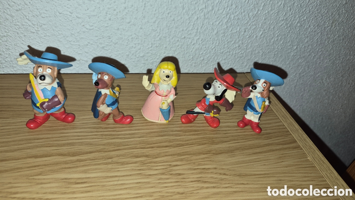 Figuras de goma y PVC: Colecci&oacute;n completa Figuras de Dartacan y los Mosqueperros. A&ntilde;os 80. Disvenda