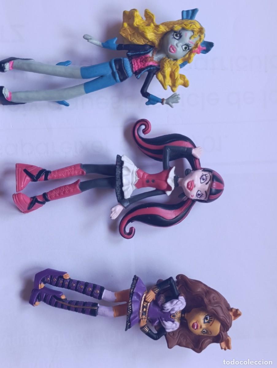 Figuras de goma y PVC: Lote 3 figuras Monster High Comansi PVC colecci&oacute;n