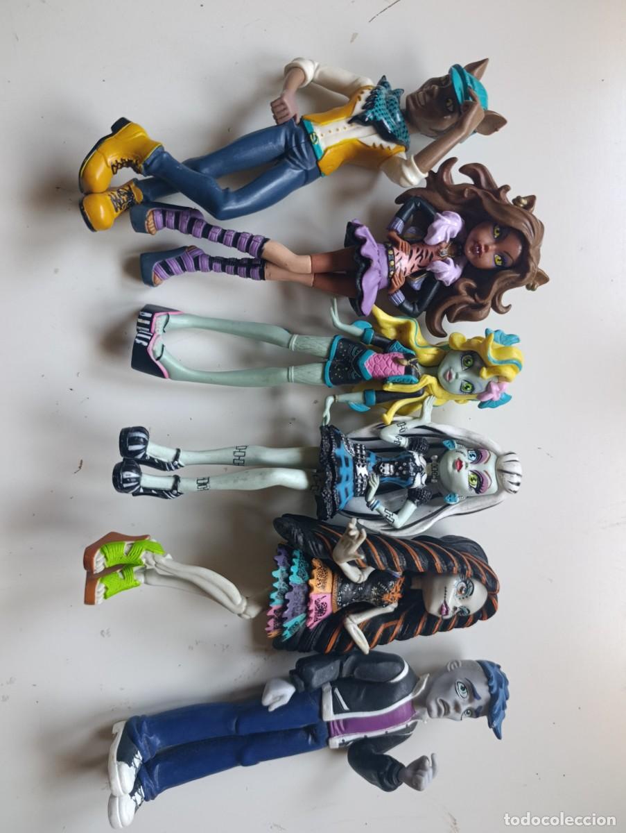 Figuras de goma y PVC: Lote 6 figuras Monster High RBA