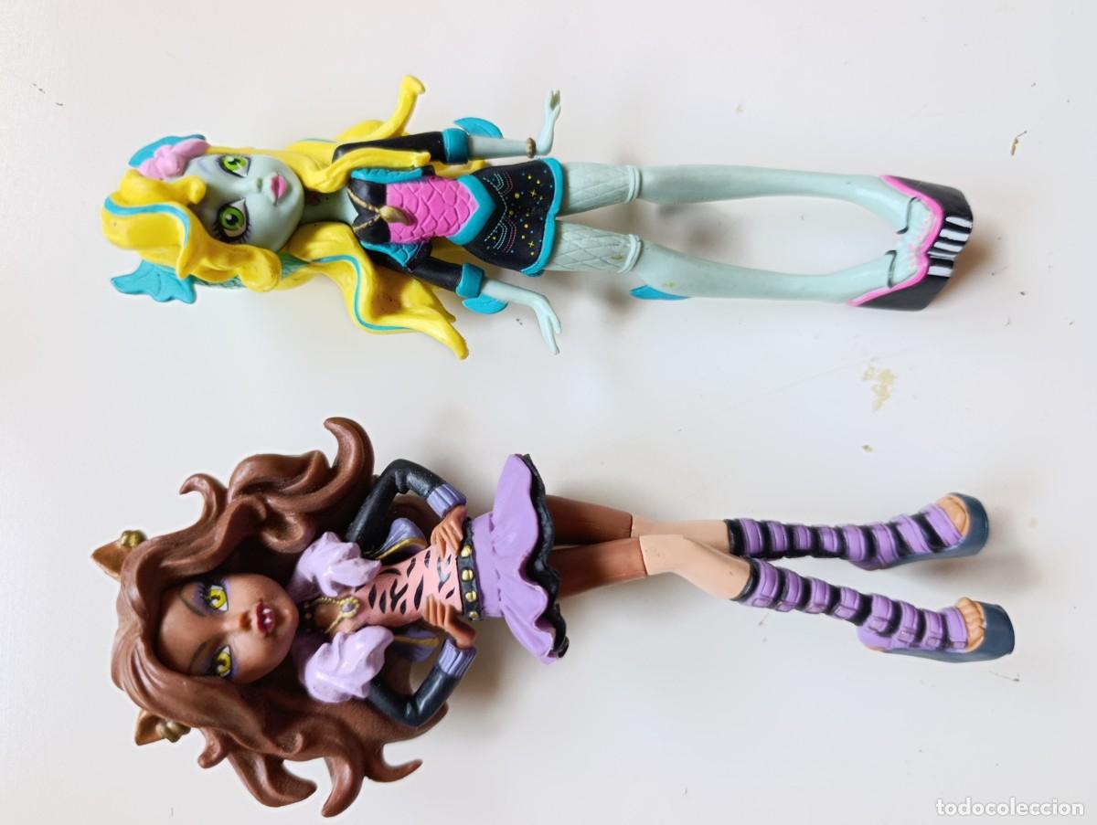 Figuras de goma y PVC: Clawdeen Wolf y Lagoona Blue Monster High RBA