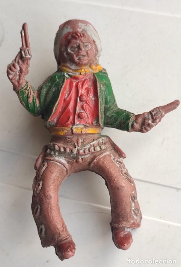 Figuras de goma y PVC: ANTIGUA FIGURA DE PISTOLERO O VAQUERO