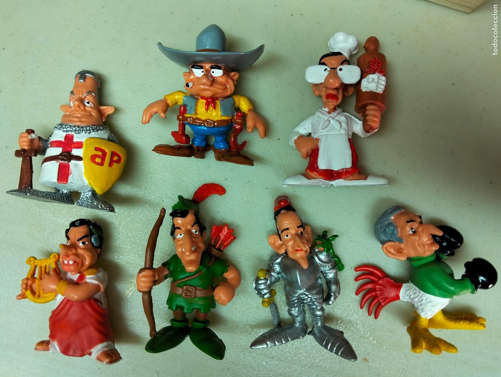 Figuras de goma y PVC: Mu&ntilde;ecos Politicos, Gallego&Rey, Lote completo. Buen estado. L55