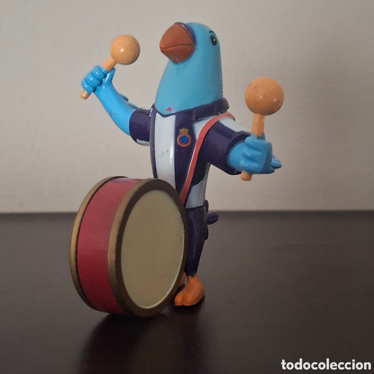 Gummi- und PVC-Figuren: MARUKATSU MARUKATSUSP - PERIQUITO MASCOTA RCD ESPA&Ntilde;OL FUTBOL BARCELONA - MU&Ntilde;ECO FIGURA PVC