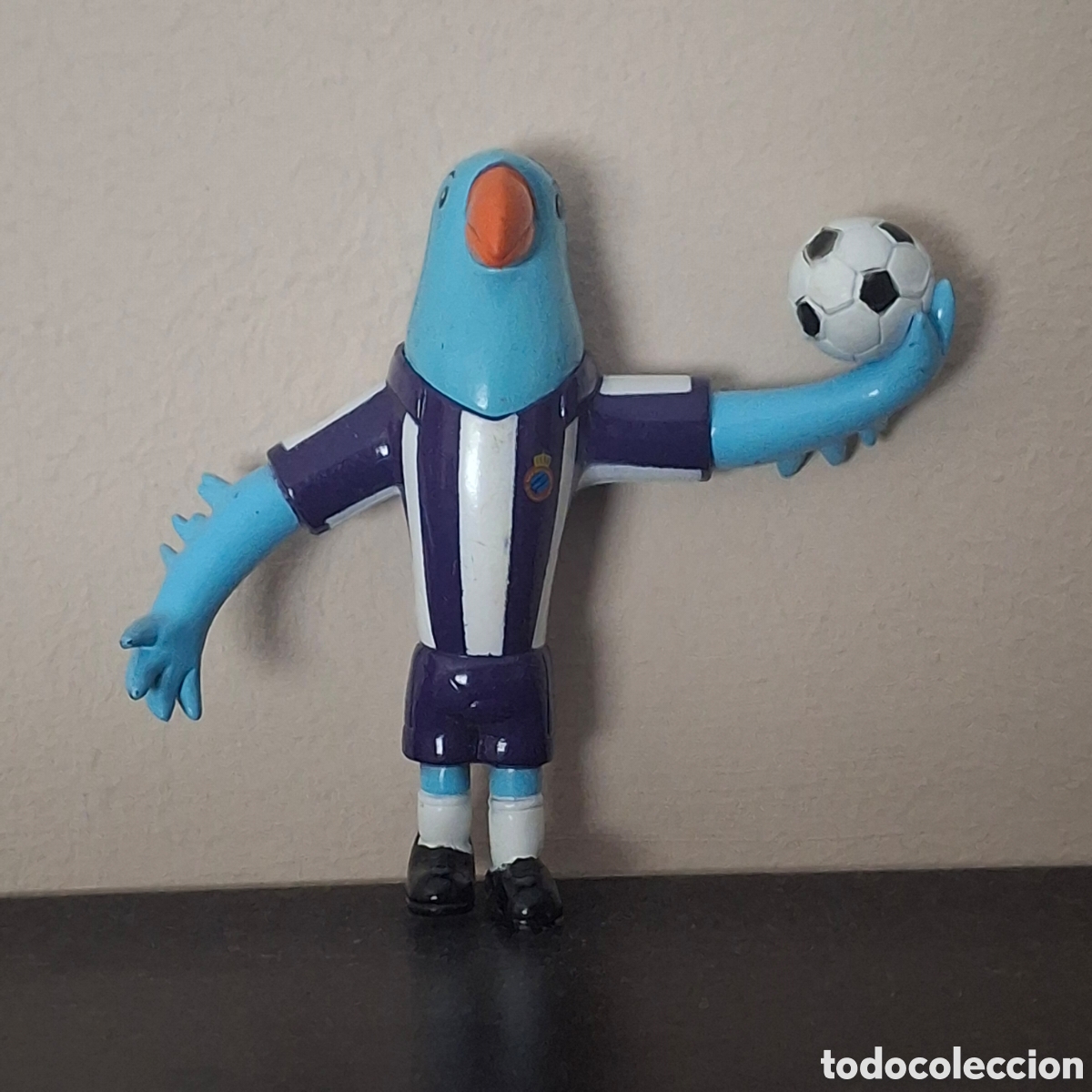 Gummi- und PVC-Figuren: MARUKATSU MARUKATSUSP - PERIQUITO MASCOTA RCD ESPA&Ntilde;OL FUTBOL BARCELONA - MU&Ntilde;ECO FIGURA PVC