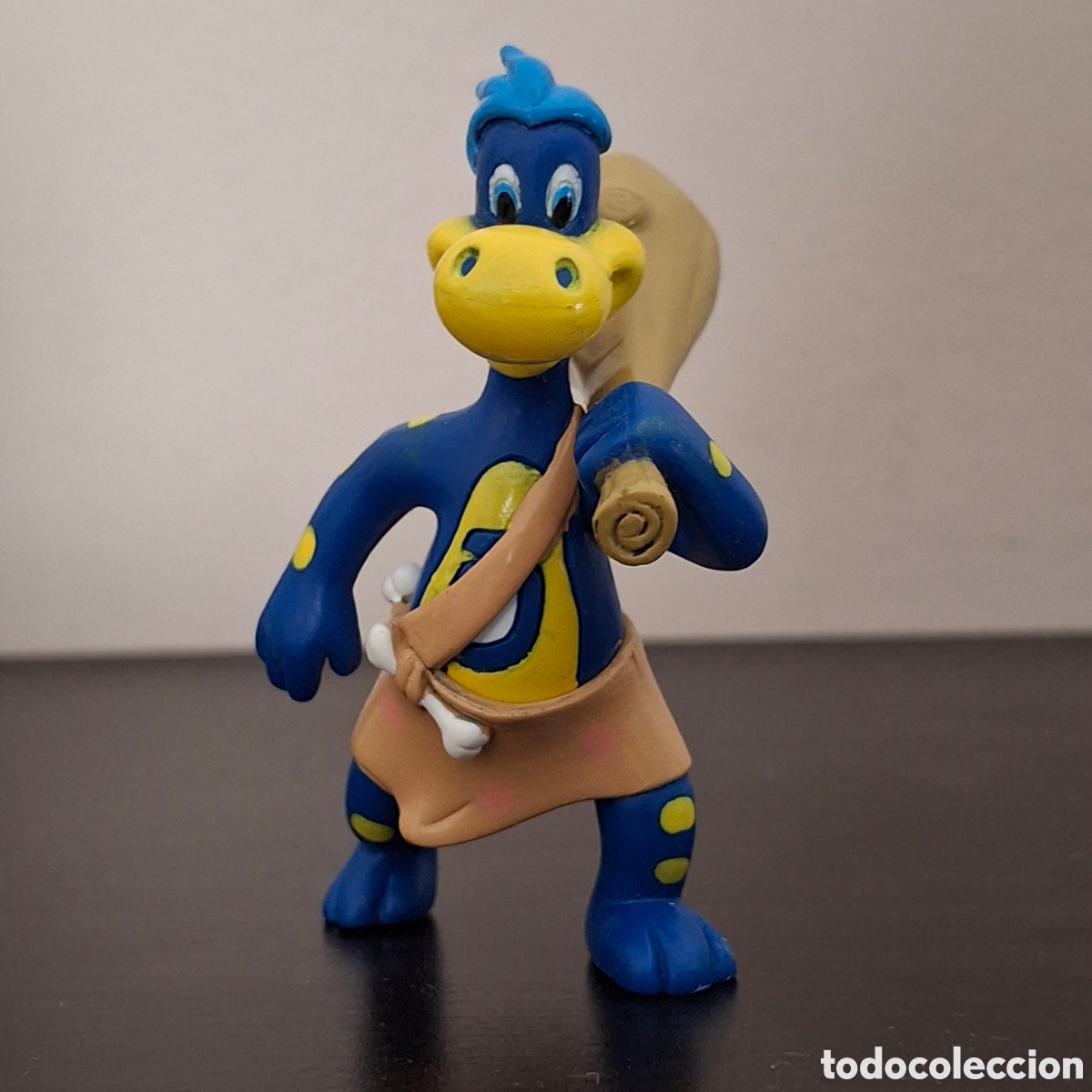 Figuras de goma y PVC: DANONINO CAVERNICOLA PREHISTORICO DINO DINOSAURIO PROMOCIONAL DANONE - FIGURA PVC GOMA