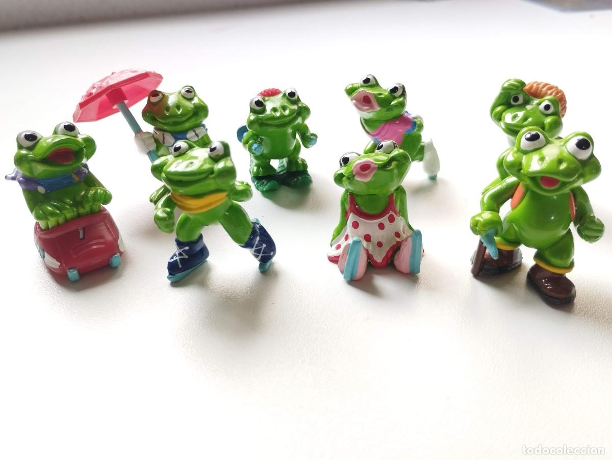 Figuras de goma Kinder: LOTE FIGURAS COLECCIONABLES FERRERO A&Ntilde;OS 90 - RANA - RANAS