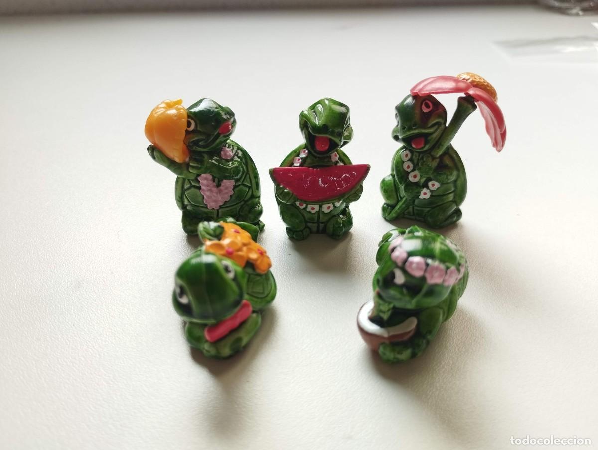 Figuras de goma Kinder: LOTE FIGURAS COLECCIONABLES FERRERO A&Ntilde;OS 90 TORTUGA - TORTUGAS