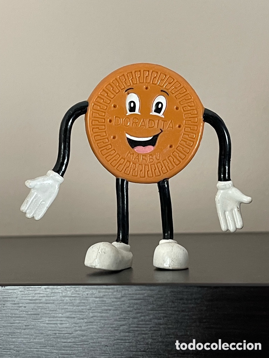 Figuras de goma y PVC: GALLETA MARBU DORADA - FIGURA PVC FLEXIBLE - PROMOCION DORADITA DE MARBU