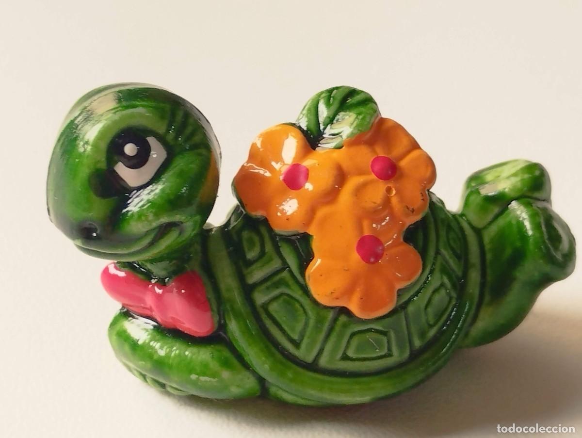 Figuras de goma Kinder: FIGURA COLECCIONABLE FERRERO A&Ntilde;OS 90 - TORTUGA