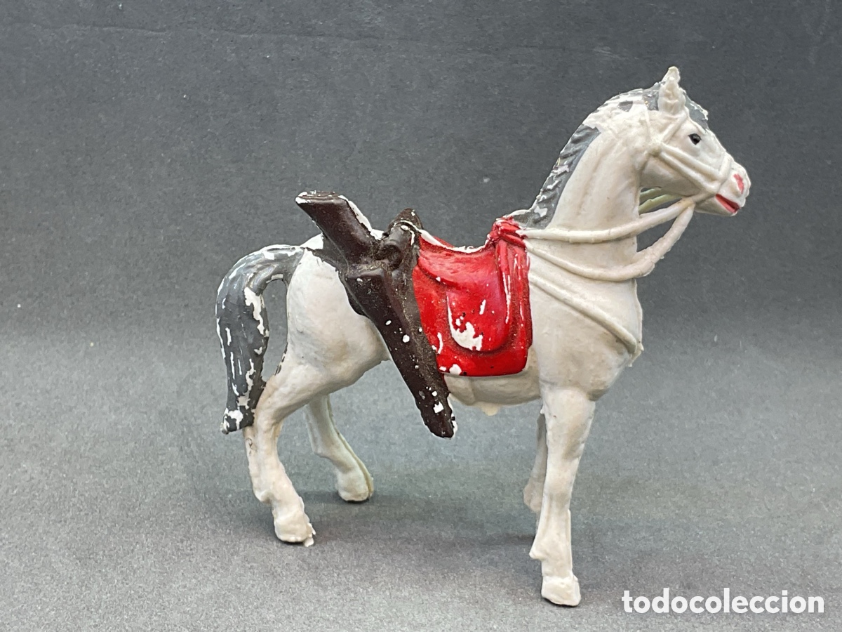 Figuras de goma y PVC: ANTIGUA FIGURA EN PL&Aacute;STICO DE PECH HERMANOS. CABALLO DE LA SERIE YANKIS 7 &ordm; DE CABALLERIA.
