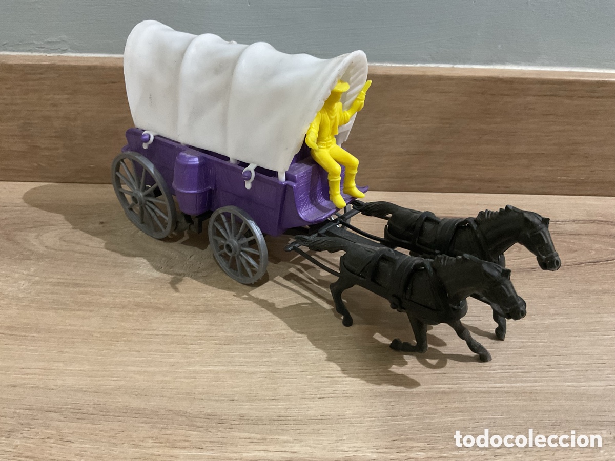 Figuras de goma y PVC: Antigua Caravana del Oeste . Made in Spain . A&ntilde;os 70.