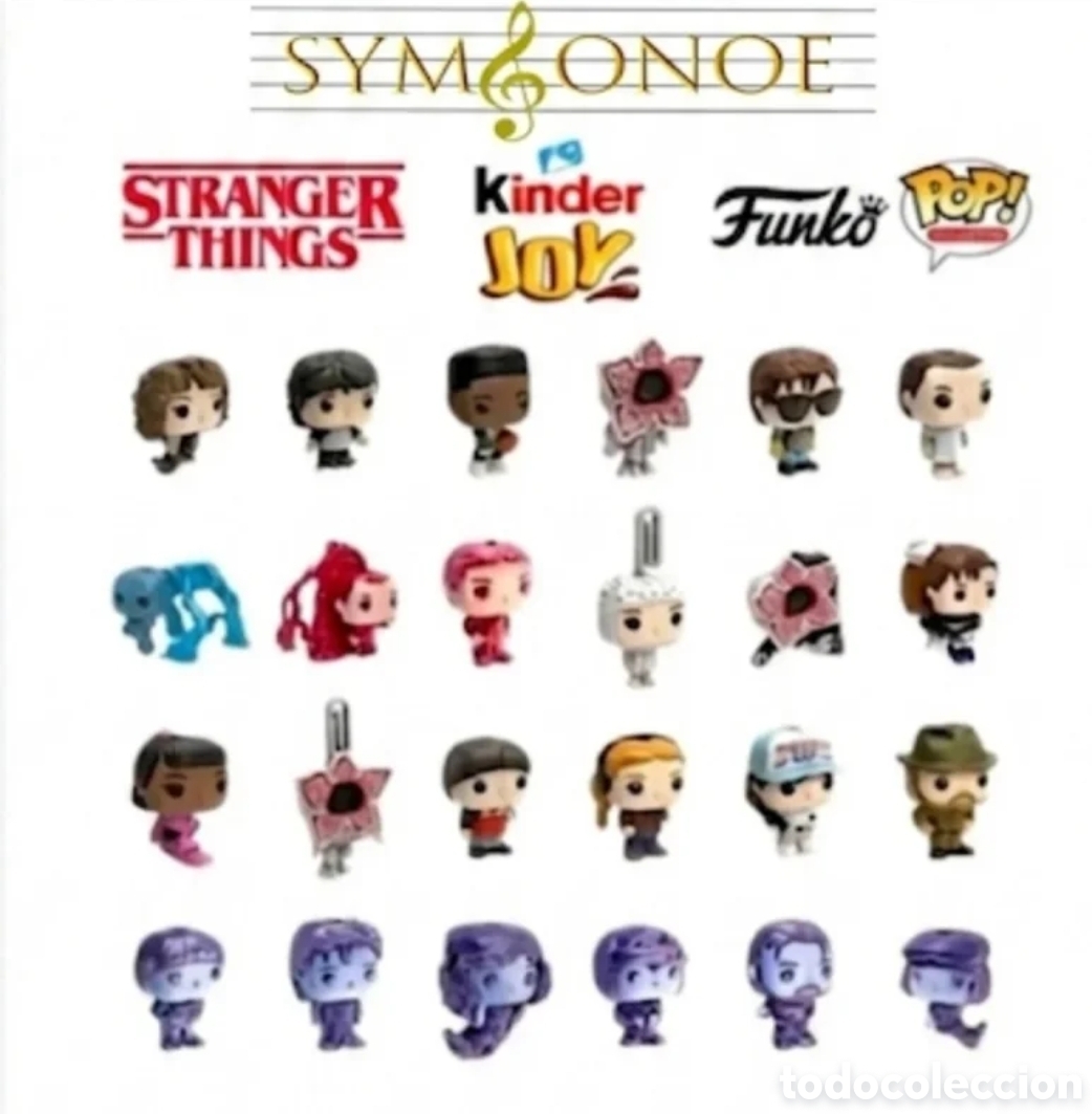 Figuras de goma Kinder: Colecci&oacute;n completa Stranger Things funko kinder Sorpresa Joy