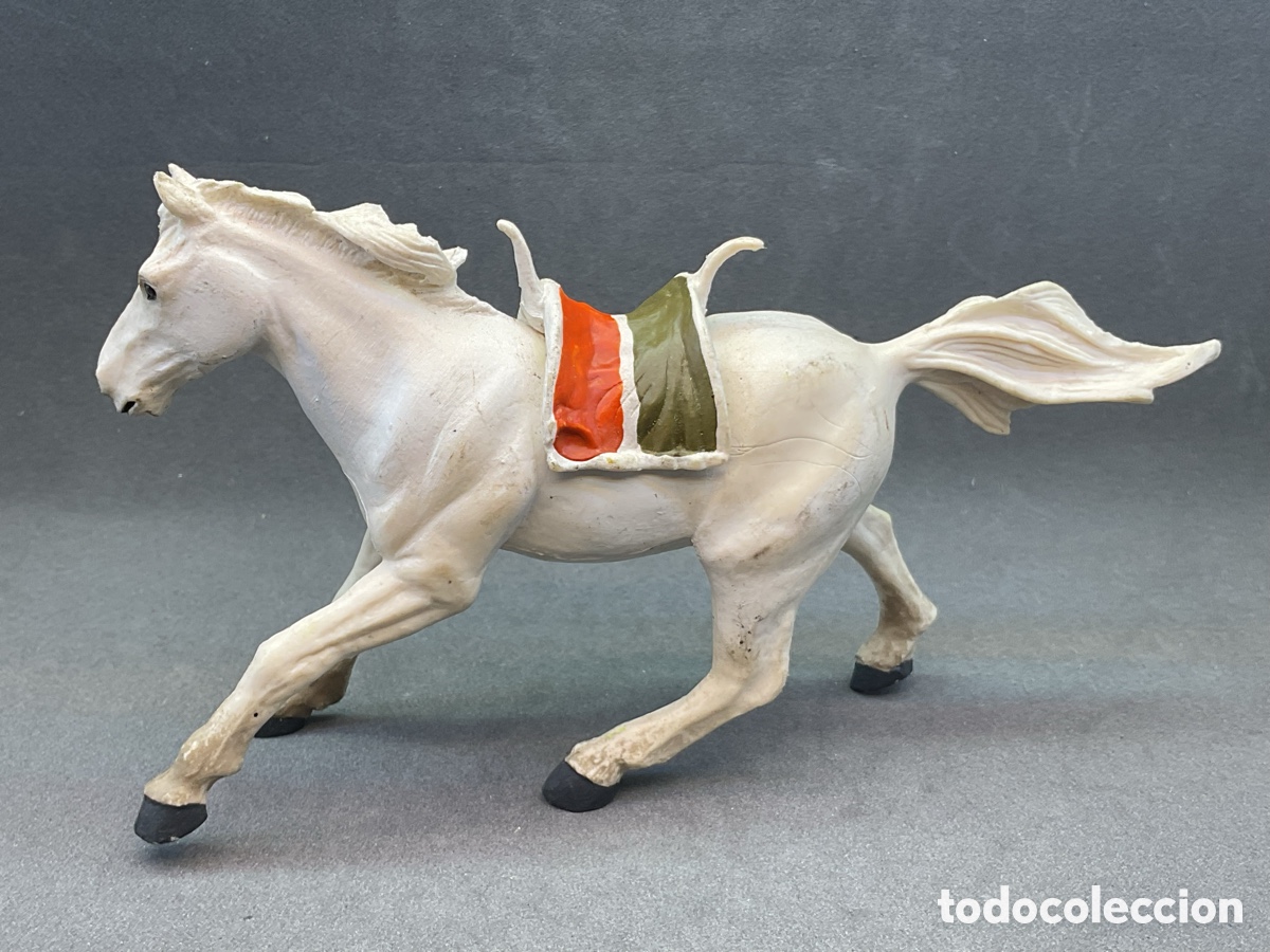 Figuras de goma y PVC: ANTIGUO CABALLO SERIE OESTE INDIOS Y COWBOYS. MARCA PAPO. A&Ntilde;O 1999.