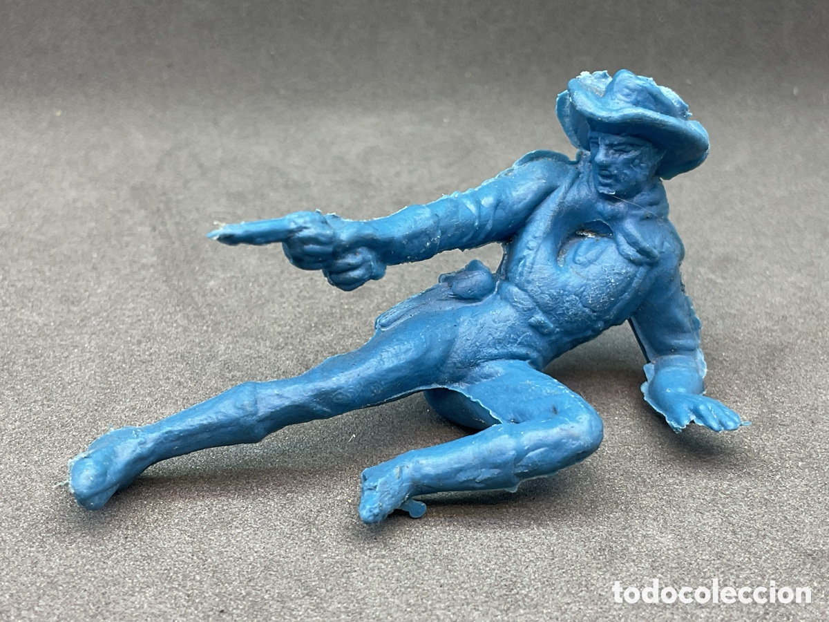Figuras de goma y PVC: ANTIGUA FIGURA DEL OESTE. SOLDADO NORDISTA DE PECH.