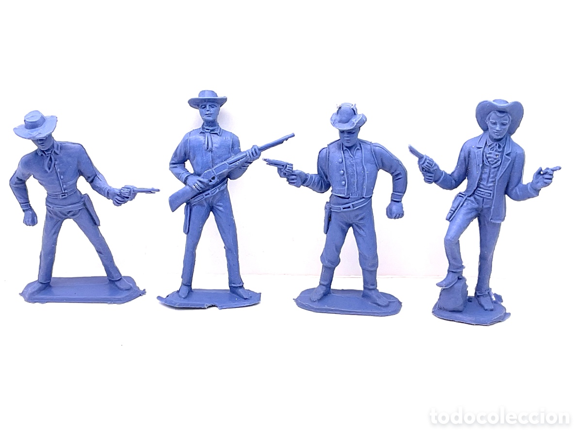 Figuras de goma y PVC: ANTIGUAS FIGURAS EN PL&Aacute;STICO PERSONAJES DE LA SERIE BONANZA. LA PONDEROSA .