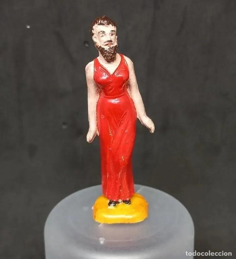 Figuras de goma y PVC: JECSAN CIRCO DIR Y DOR MUJER BARBUDA FIGURA N&deg; 1 DE GOMA +/- 6,2 CM A&Ntilde;OS 50-60 RTOY