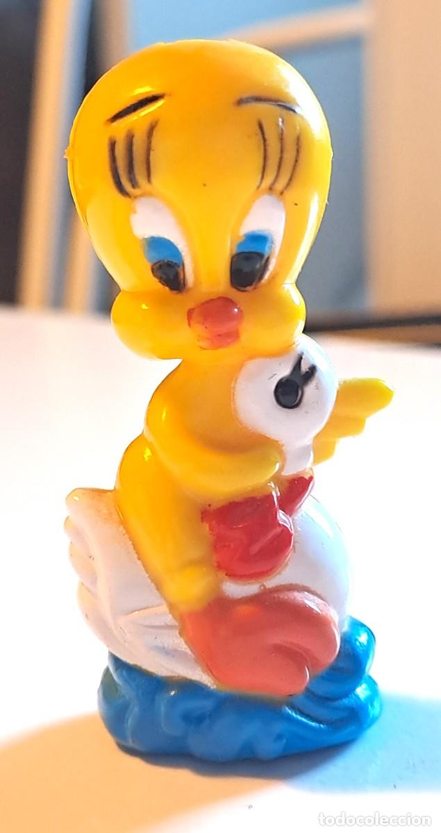 Figuras de goma y PVC: PEQUE&Ntilde;A FIGURA DE PLASTICO VINTAGE DE PIOLIN LOONEY TUNES