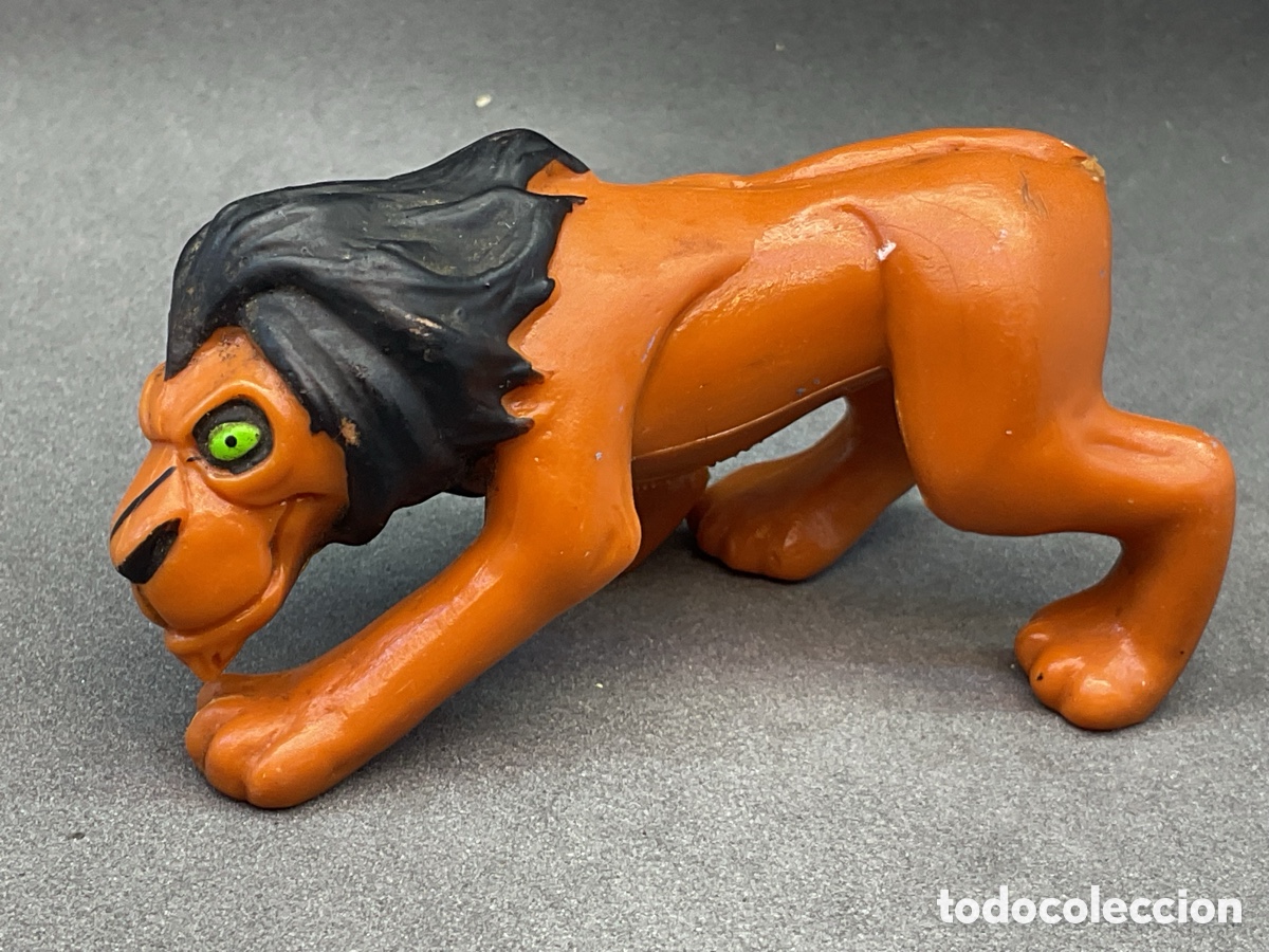 Figuras de goma y PVC: FIGURA EN GOMA/PVC DE SCAR . PERSONAJE DE LA PELICULA EL REY LEON. DISNEY.