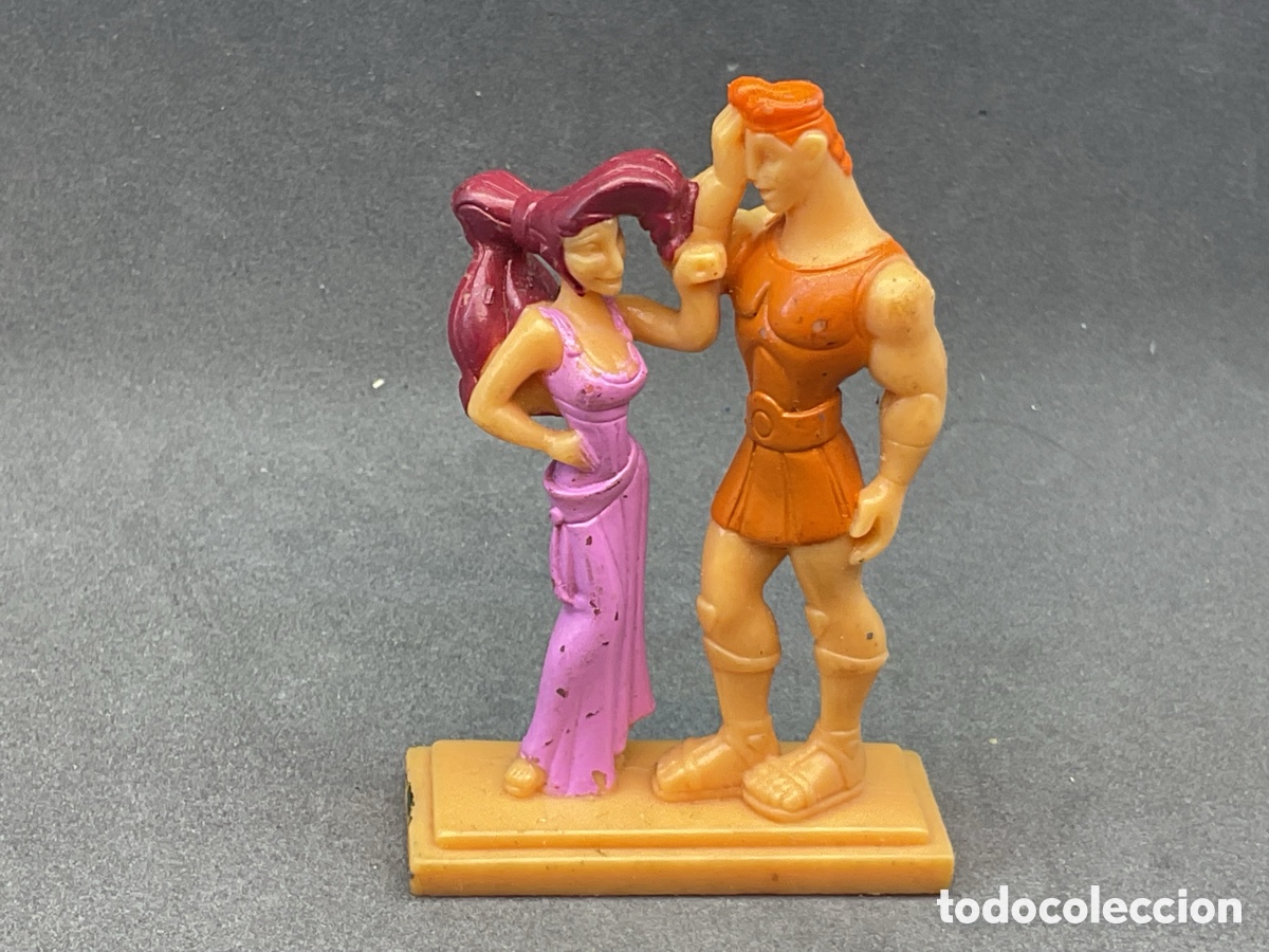 Figuras de goma y PVC: FIGURA EN GOMA/PVC DE HERCULES Y MEGARA. DISNEY. PROMOCIONAL DE NESTLE