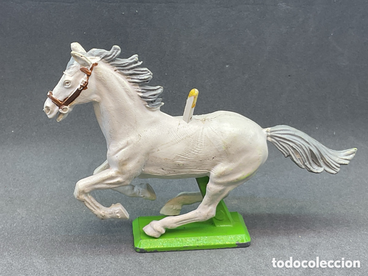 Figuras de goma y PVC: ANTIGUA FIGURA DE CABALLO AL GALOPE. MARCA BRITAINS. MADE IN ENGLAND.