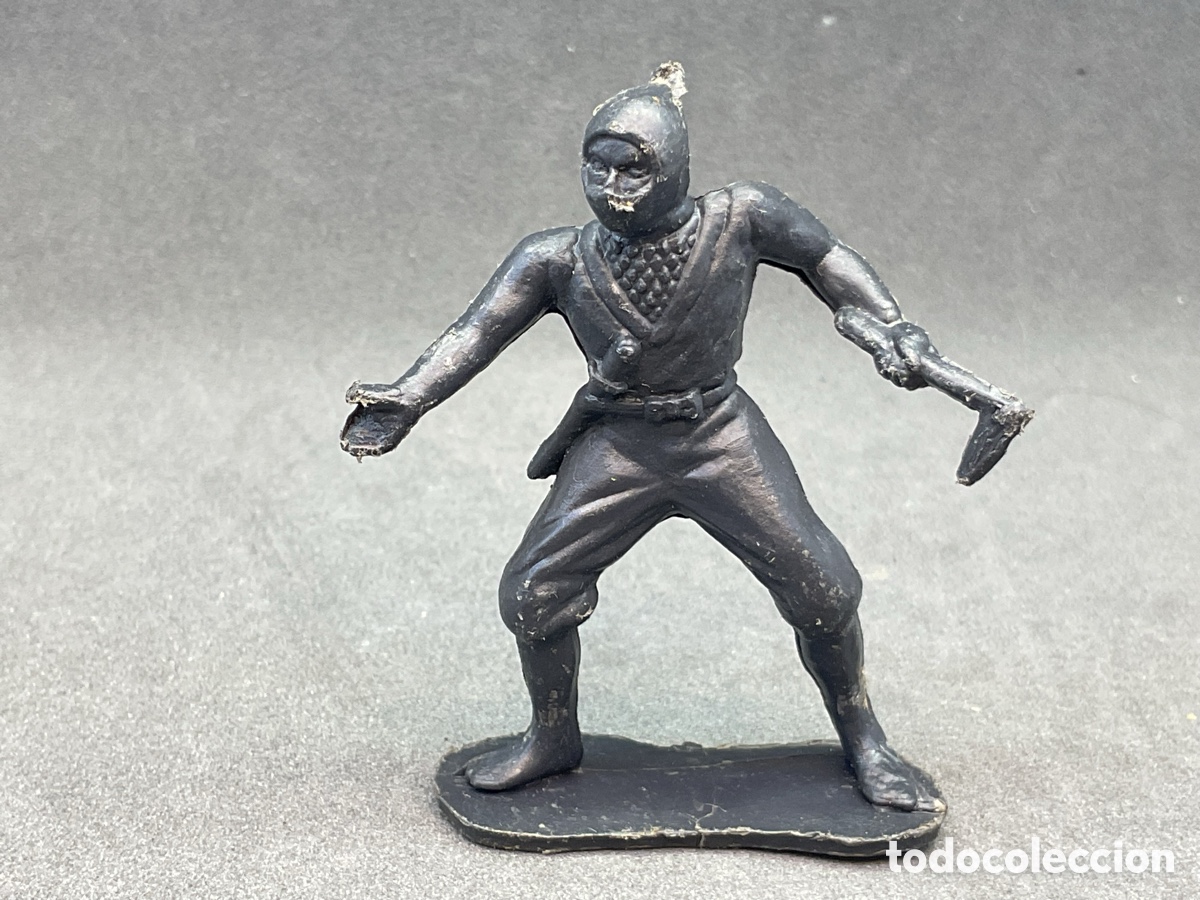 Figuras de goma y PVC: ANTIGUA FIGURITA EN PL&Aacute;STICO DE GUERRERO NINJA. MADE IN HONG KONG.
