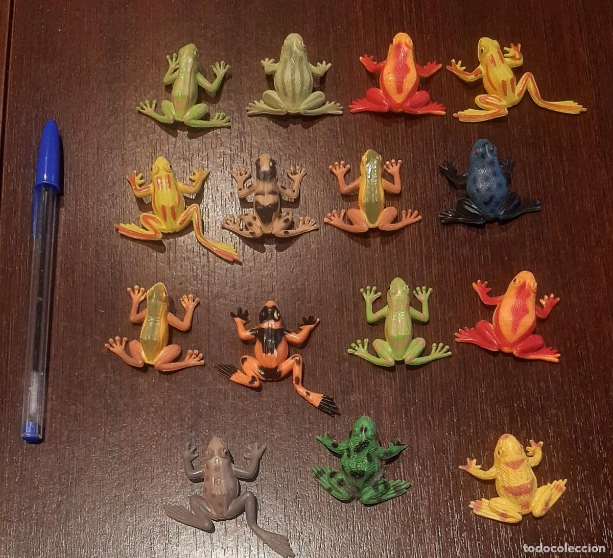 Figuras de goma y PVC: Ranas de goma pvc ( 15 unidades ) - varias tipolog&iacute;as y colores - RANA