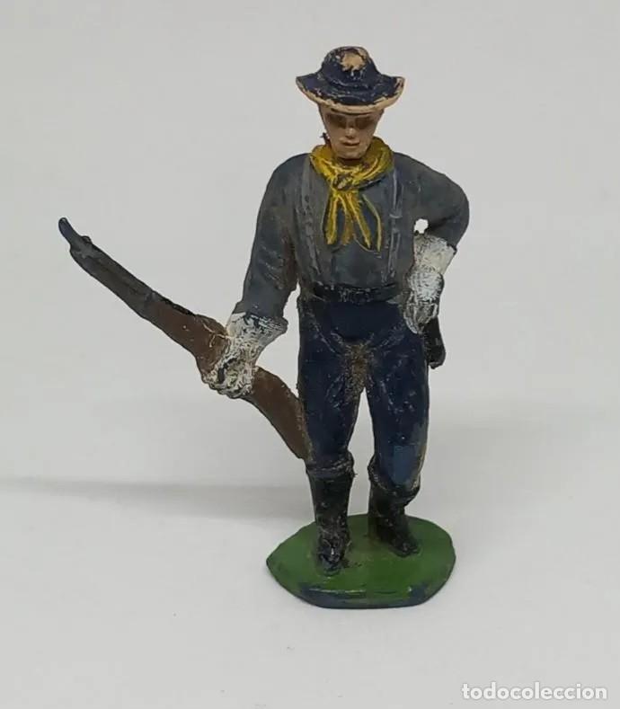 Figuras de goma y PVC: JECSAN OESTE SOLDADO FEDERAL GOMA SERIE RIN TIN TIN DESCABEZADOS ORIGINAL A&Ntilde;OS 60 RTOY