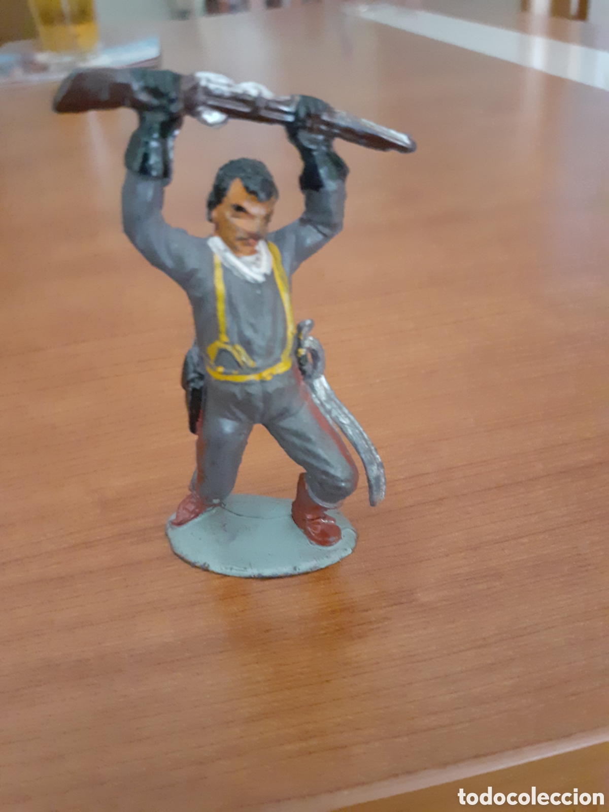 Figuras de goma y PVC: FIGURA SOLDADO CONFEDERADO SUDISTA GOMA PECH,REAMSA,JECSAN