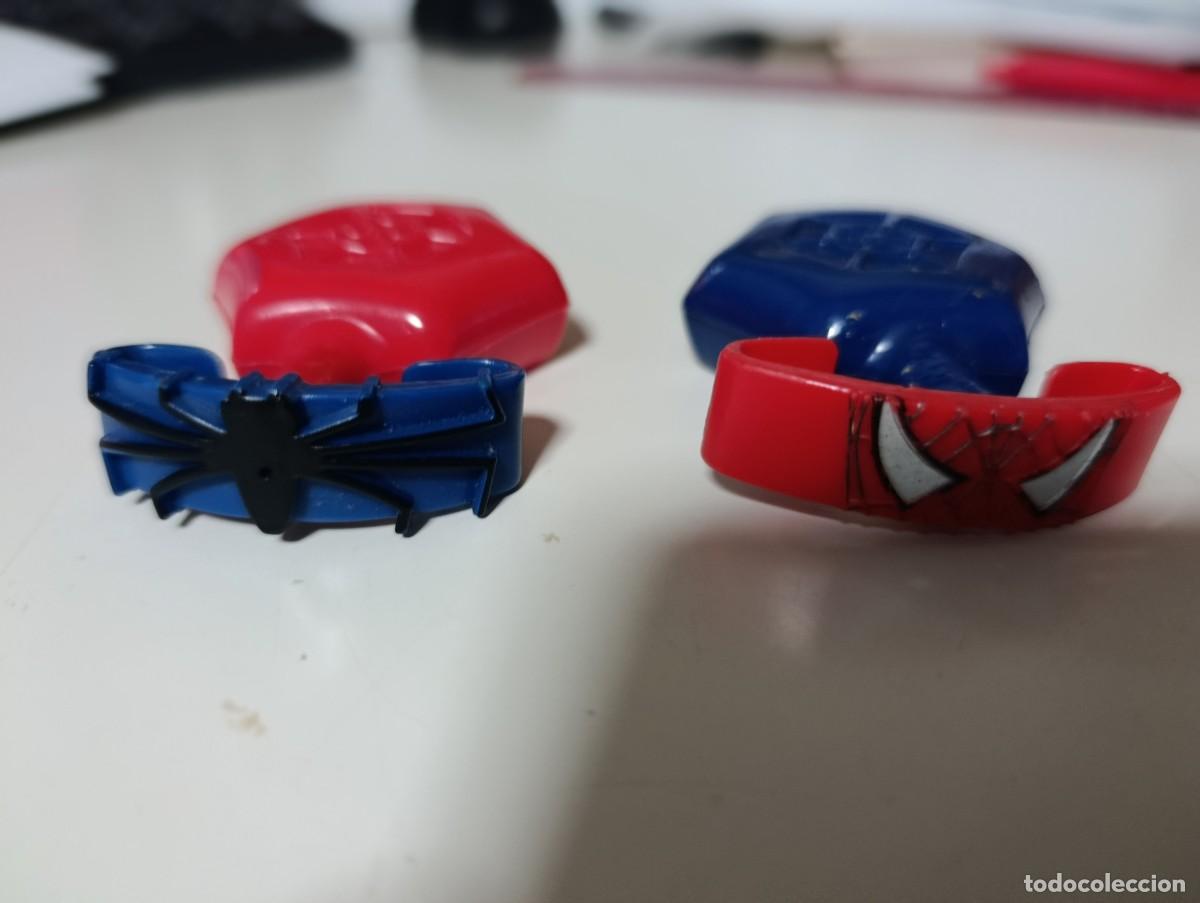 Figuras de goma y PVC: Lote 2 Spider-Man Kellogg&rsquo;s 2002 Web Shooter - Foto 4