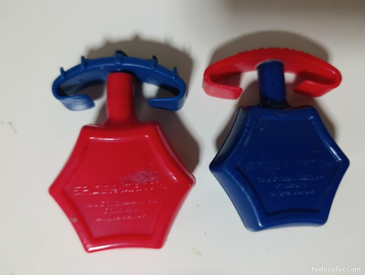 Figuras de goma y PVC: Lote 2 Spider-Man Kellogg&rsquo;s 2002 Web Shooter - Foto 5